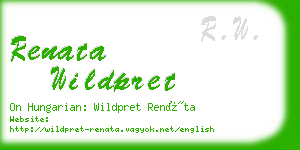 renata wildpret business card